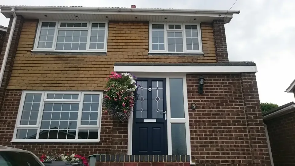 Front of house new doors and windows